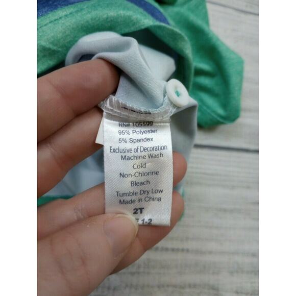 2T Garb Striped Performance Polo Shirt - Picture 5 of 5